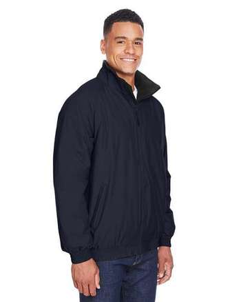 Photo of Fleece Lined Nylon Jacket - Harriton - Navy/ Black - view 4