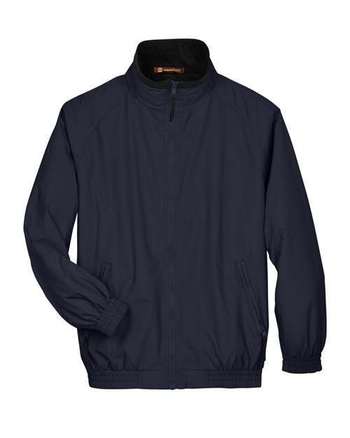 Photo of Fleece Lined Nylon Jacket - Harriton - Navy/ Black - view 2
