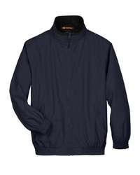 Photo of Fleece Lined Nylon Jacket - Harriton - Navy/ Black - view 2