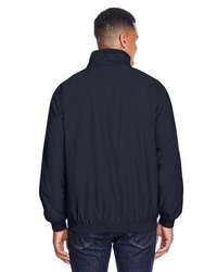 Photo of Fleece Lined Nylon Jacket - Harriton - Navy/ Black - view 3