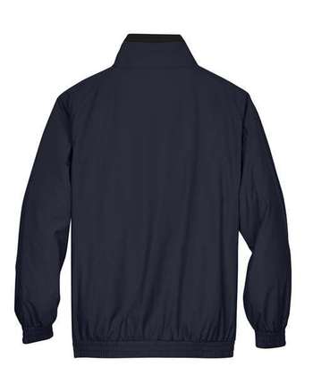 Photo of Fleece Lined Nylon Jacket - Harriton - Navy/ Black - view 1