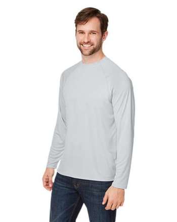 Photo of Ultra UVP™ Marina Raglan Long Sleeve T-Shirt - CORE365 - Platinum - view 5