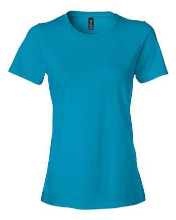 Photo de T-shirt léger pour femmes Softstyle® - Gildan - Caribbean Blue - vue 3