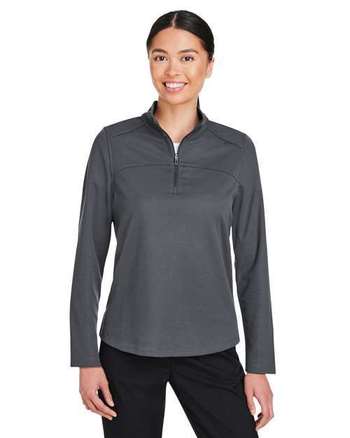 Photo of Women's Express Tech Performance Pique Quarter-Zip Pullover - North End - Carbon - view 3