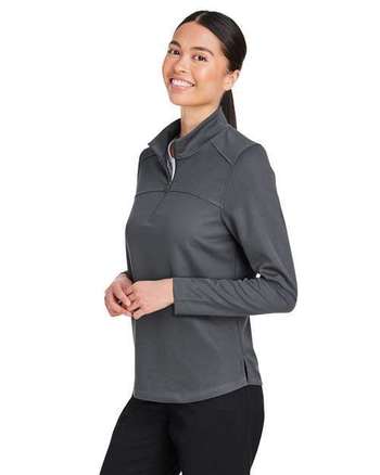 Photo of Women's Express Tech Performance Pique Quarter-Zip Pullover - North End - Carbon - view 2