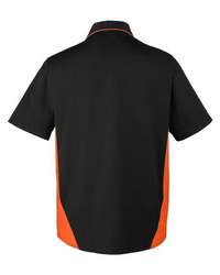 Photo of Tall Flash IL Colorblock Shirt - Harriton - Black/ Team Orange - view 2