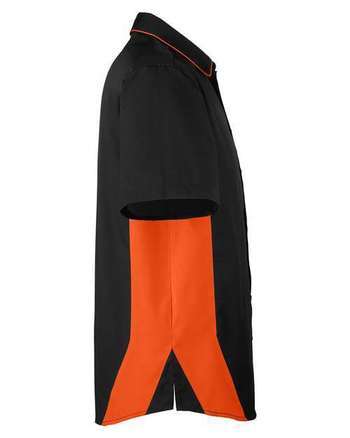 Photo of Tall Flash IL Colorblock Shirt - Harriton - Black/ Team Orange - view 1