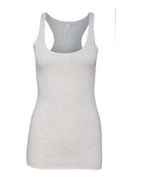 Photo of Women's Triblend Racerback Tank - BELLA + CANVAS - White Fleck Triblend - view 3
