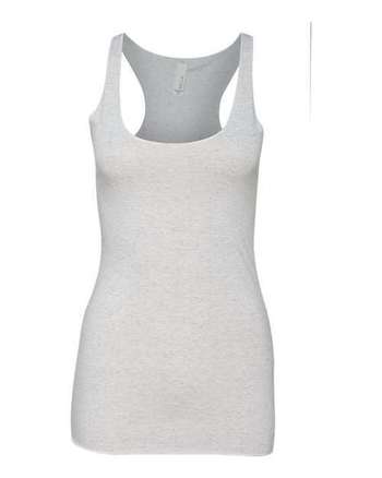Photo of Women's Triblend Racerback Tank - BELLA + CANVAS - White Fleck Triblend - view 3