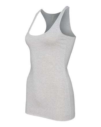 Photo of Women's Triblend Racerback Tank - BELLA + CANVAS - White Fleck Triblend - view 2