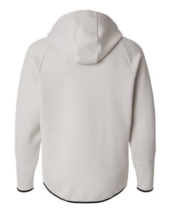 Photo de Men's Unstoppable Fleece Full-Zip - Under Armour - Blanc Sommet/ Noir - vue 2