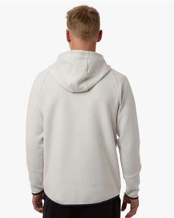 Photo de Men's Unstoppable Fleece Full-Zip - Under Armour - Blanc Sommet/ Noir - vue 4