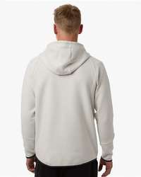 Photo de Men's Unstoppable Fleece Full-Zip - Under Armour - Blanc Sommet/ Noir - vue 4