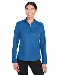 Photo of Women's Express Tech Performance Pique Quarter-Zip Pullover - North End - Light Nautical Blue - view 3
