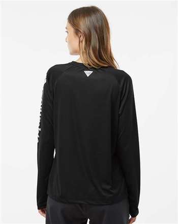 Photo of Women's PFG Tidal Tee™ II Long Sleeve - Columbia - Black/ Cirrus Grey - view 4