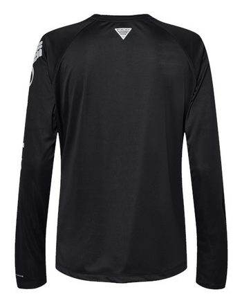Photo of Women's PFG Tidal Tee™ II Long Sleeve - Columbia - Black/ Cirrus Grey - view 2