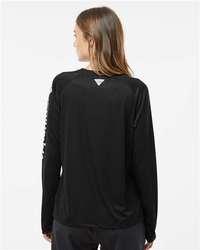Photo of Women's PFG Tidal Tee™ II Long Sleeve - Columbia - Black/ Cirrus Grey - view 4