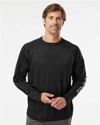 Photo of Men's PFG Terminal Tackle™ Long Sleeve T-Shirt - Columbia - Black/ Cool Grey - view 6