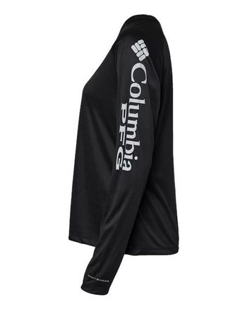 Photo of Women's PFG Tidal Tee™ II Long Sleeve - Columbia - Black/ Cirrus Grey - view 1
