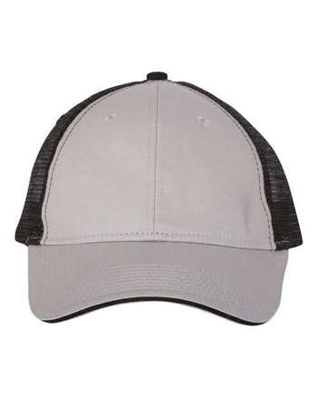 Photo de Visière sandwich avec panneaux arrière en filet - Valucap - Grey/ Black - vue 2