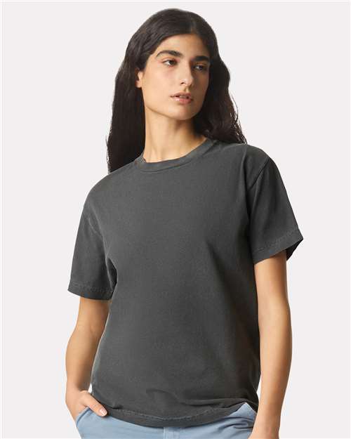 Photo of Unisex Heavyweight Cotton Garment-Dyed Tee - American Apparel - Faded Black - view 6