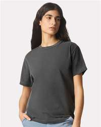 Photo of Unisex Heavyweight Cotton Garment-Dyed Tee - American Apparel - Faded Black - view 6
