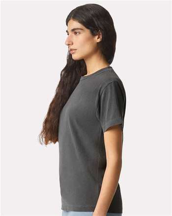 Photo of Unisex Heavyweight Cotton Garment-Dyed Tee - American Apparel - Faded Black - view 5