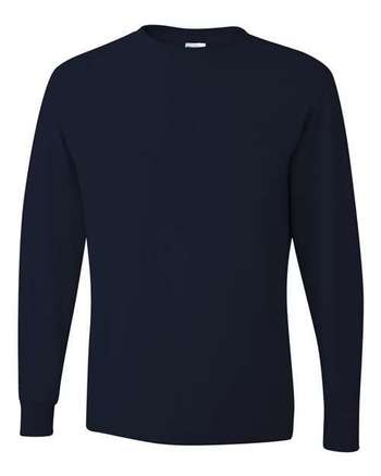 Photo of Dri-Power® Long Sleeve 50/50 T-Shirt - JERZEES - J. Navy - view 3