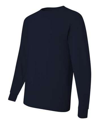 Photo of Dri-Power® Long Sleeve 50/50 T-Shirt - JERZEES - J. Navy - view 2