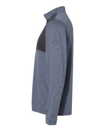 Photo of Lightweight Quarter-Zip Pullover - Adidas - Collegiate Navy Heather/ Carbon - view 1