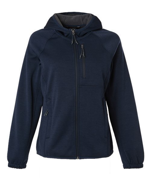 Photo of Women's Terrain Bonded Fleece Hooded Jacket - North End - Classic Navy Heather - view 3