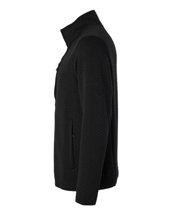 Photo of Men's Aspen Herringbone Fleece Full-Zip - North End - Black - view 1