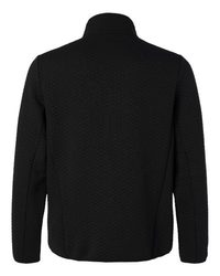 Photo of Men's Aspen Herringbone Fleece Full-Zip - North End - Black - view 2