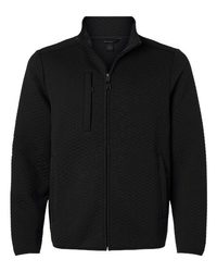 Photo de Men's Aspen Herringbone Fleece Full-Zip - North End - Noir - vue 3