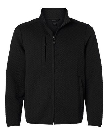 Photo de Men's Aspen Herringbone Fleece Full-Zip - North End - Noir - vue 3