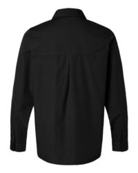 Photo of Men's Tall Framework Ripstop Woven Workshirt - Harriton - Black - view 2