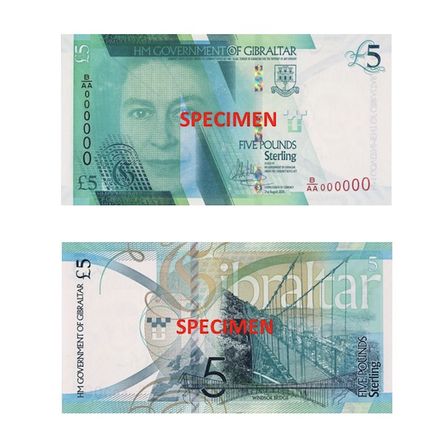 New Gibraltar £5 note enters circulation