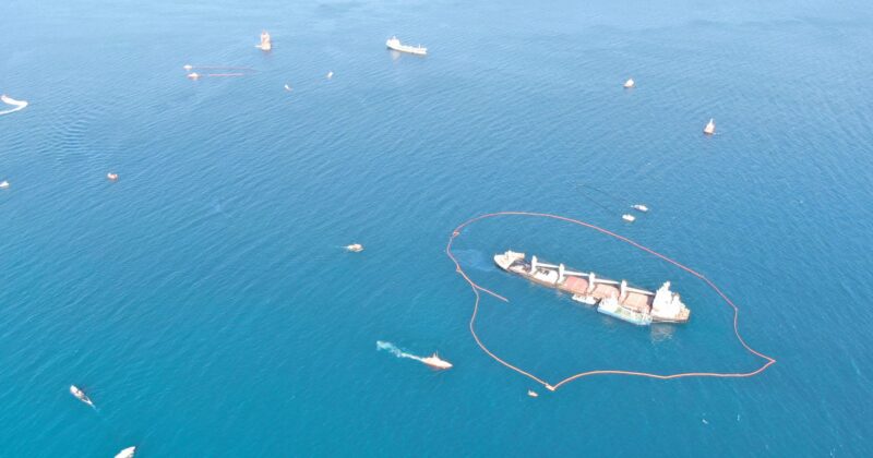 Most fuel removed from wreck of OS 35 after challenging weekend - Vimarsana News