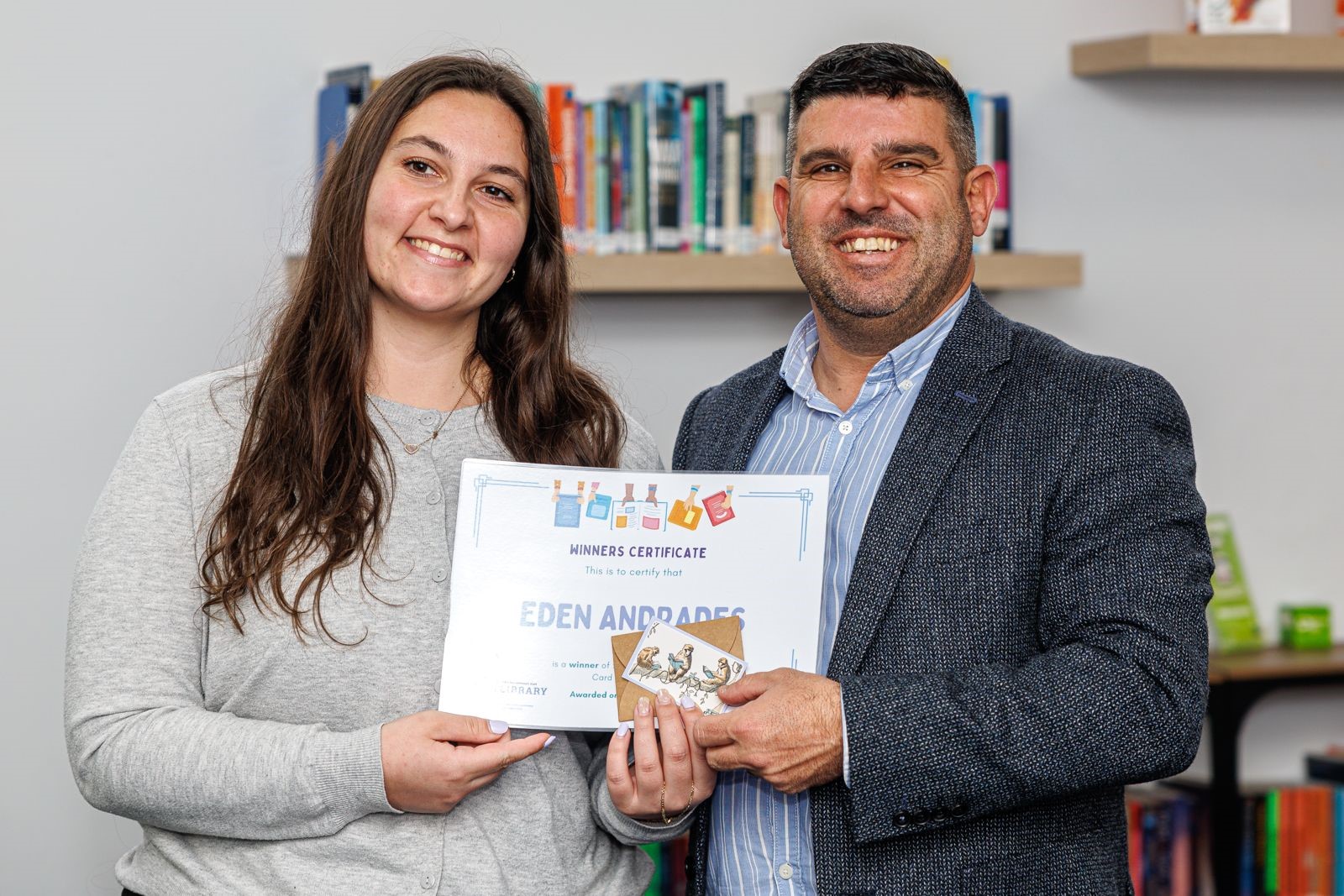 Winners of Library Card Design Competition