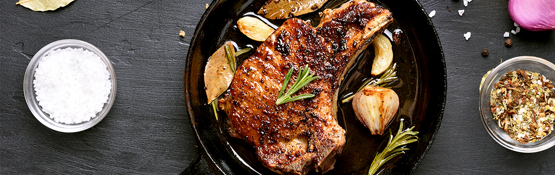 Seared Pork Loin, seasonal roasted vegetables. image