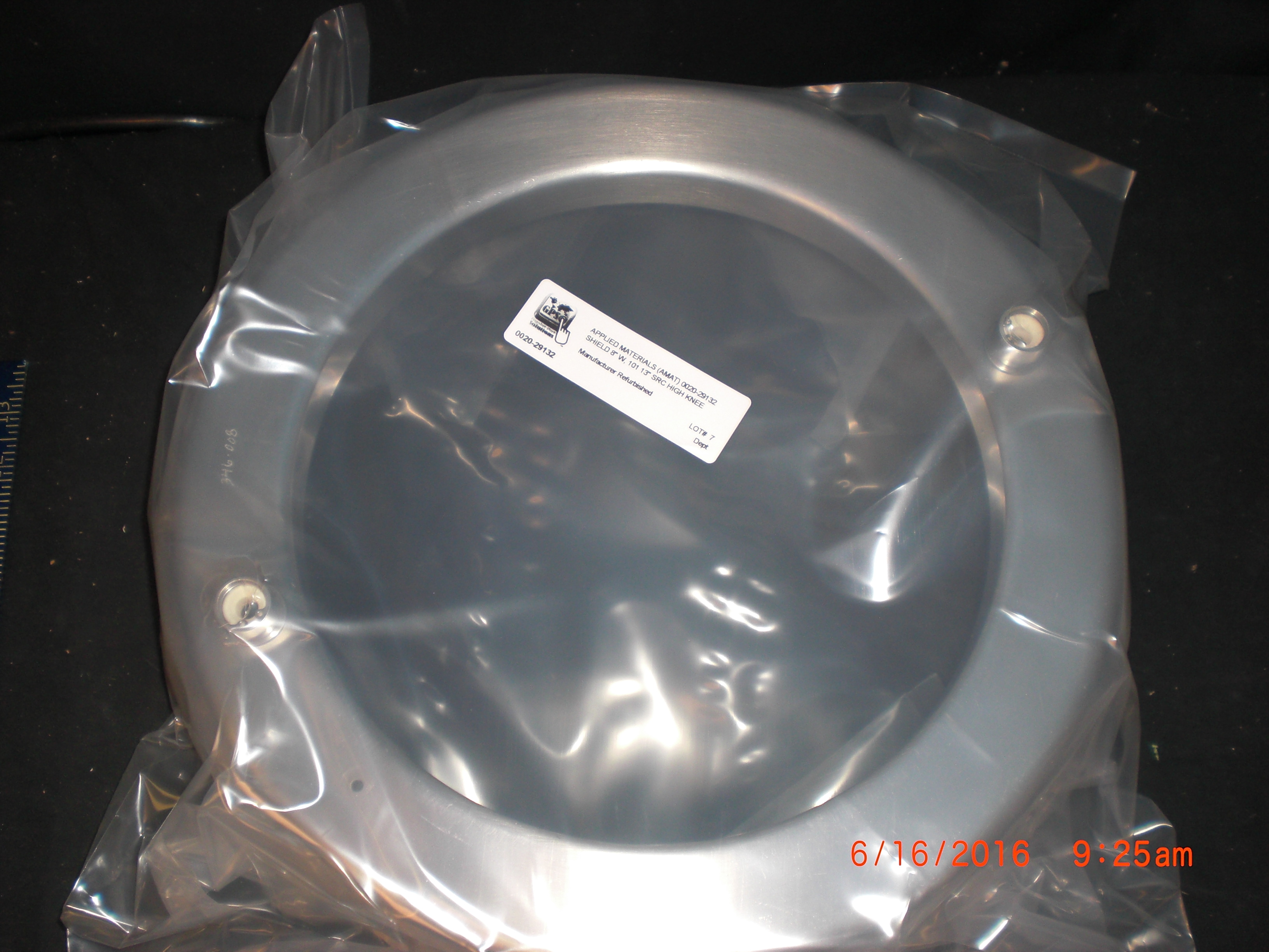 OEM Part (AMAT) 0020-29132 SHIELD 8" W, 101 13" SRC HIGH KNEE