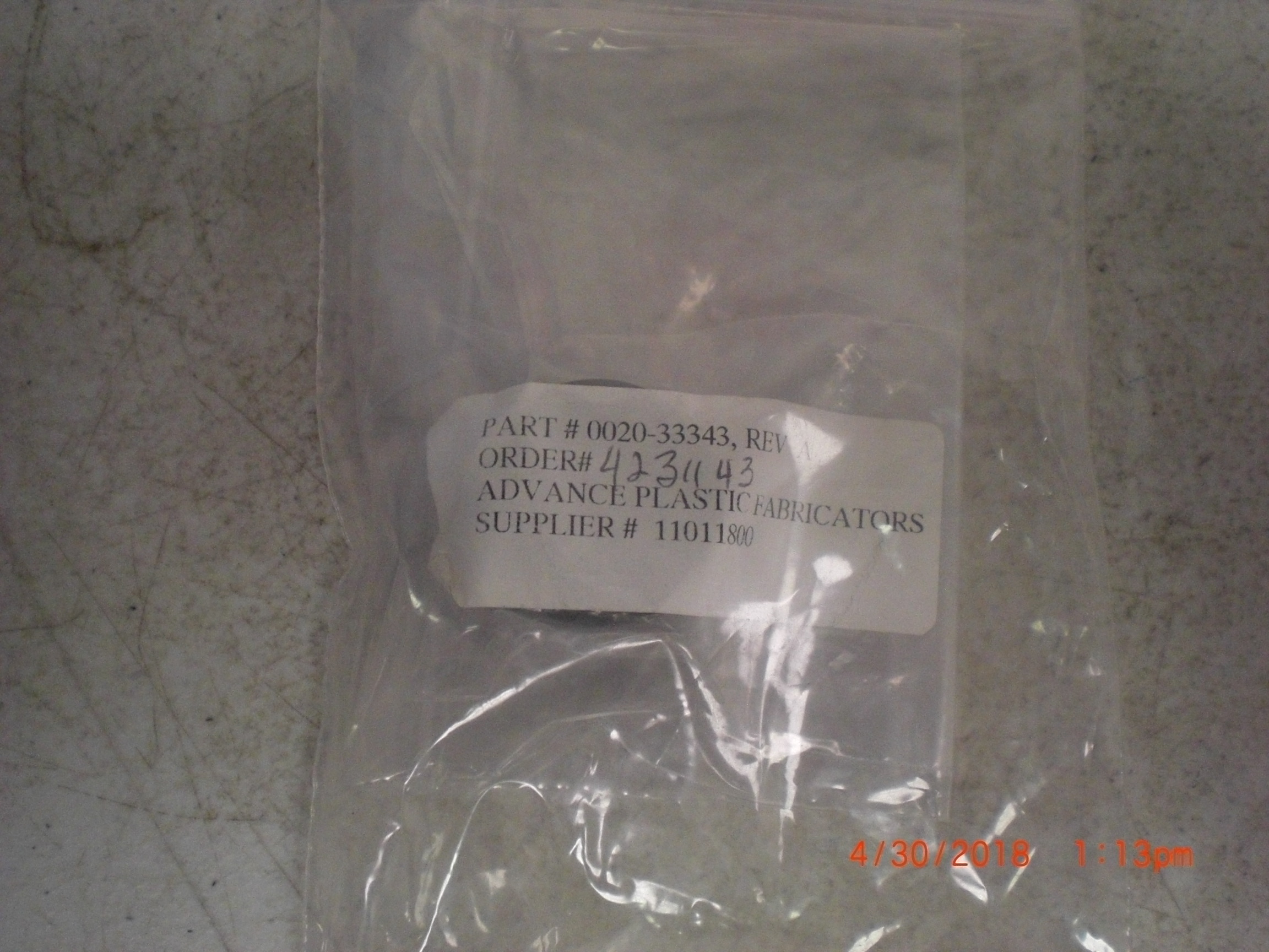 OEM Part Applied Materials (AMAT) 0020-33343 CUP, CLAMP SCREW