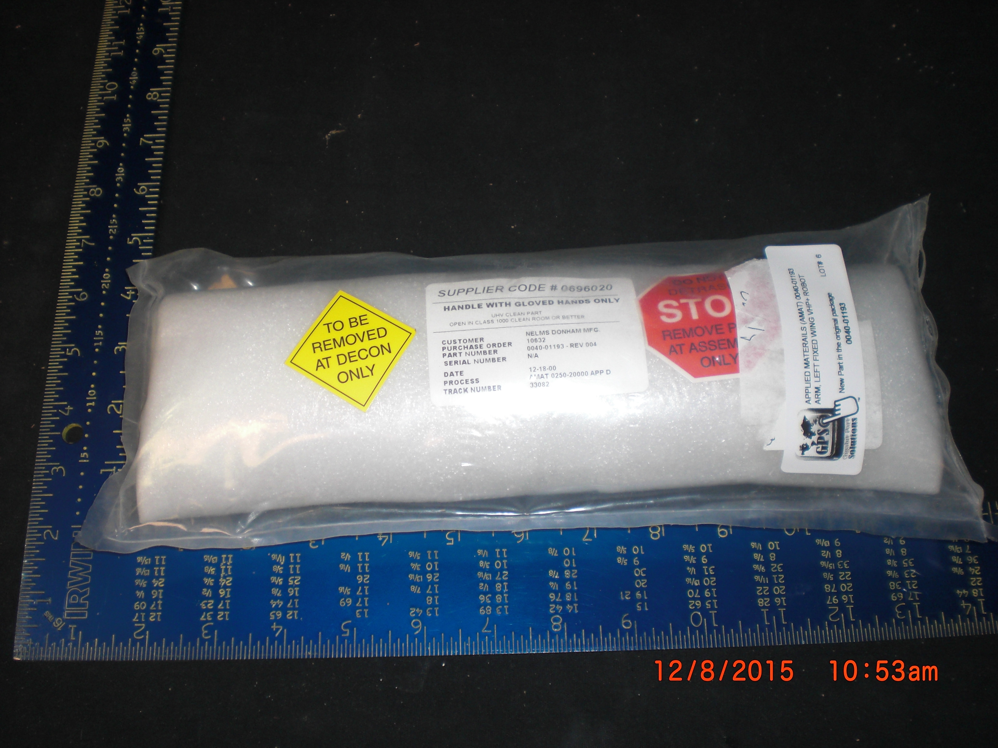 Robot (AMAT) 0040-01193 Arm, Left Fixed Wing VHP+ Robot