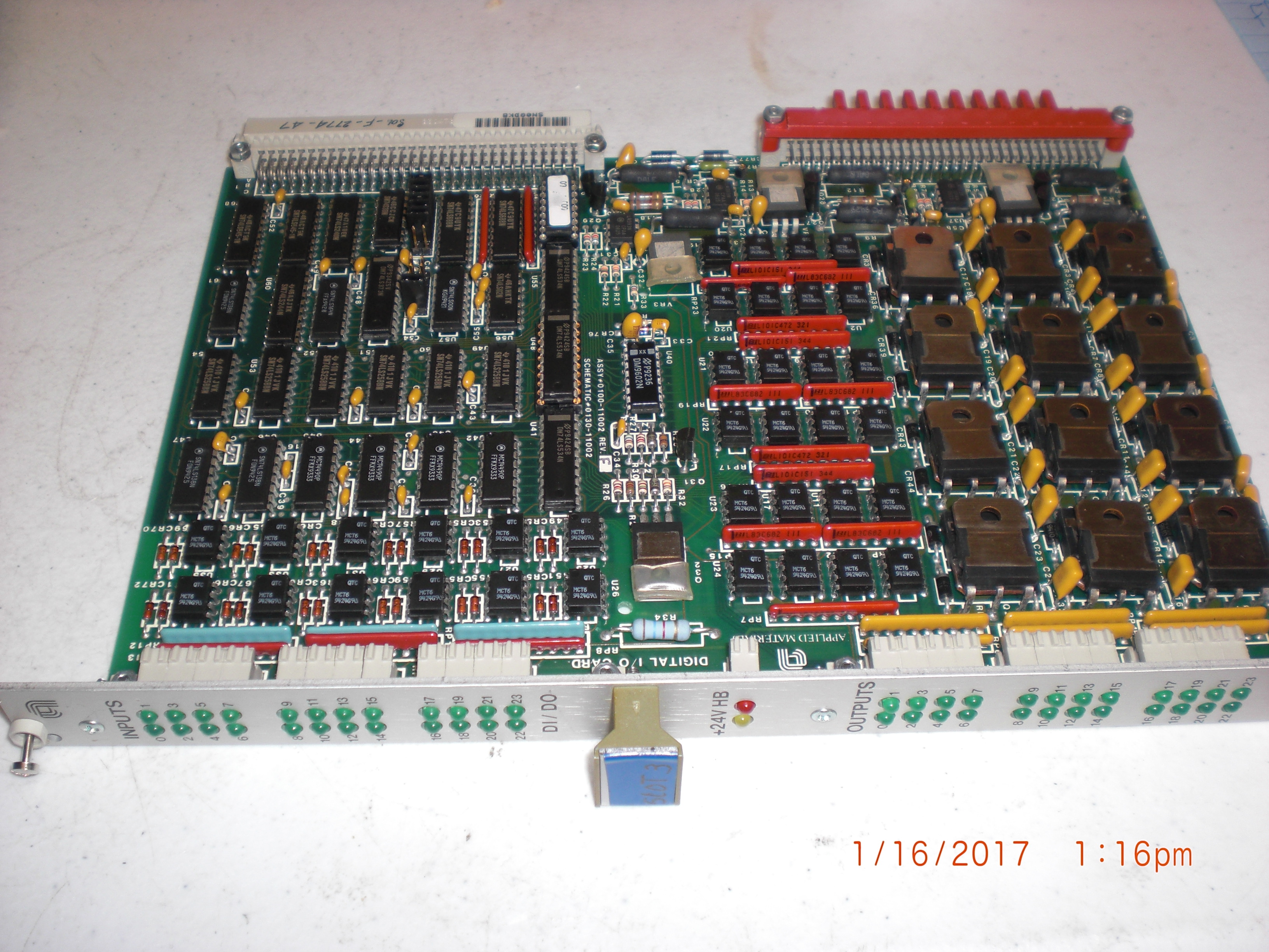 PCB (AMAT) 0100-11002 DIGITAL I/O PWB ASSY UNTESTED 