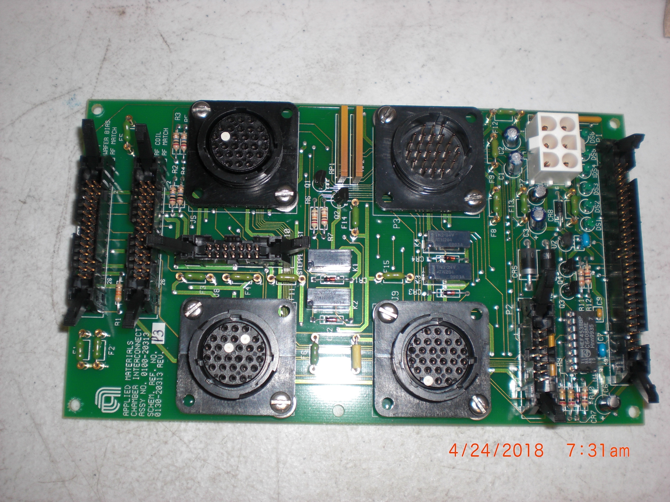 PCB Applied Materials (AMAT) 0100-20313 CHAMBER INTERCONNECT PCB