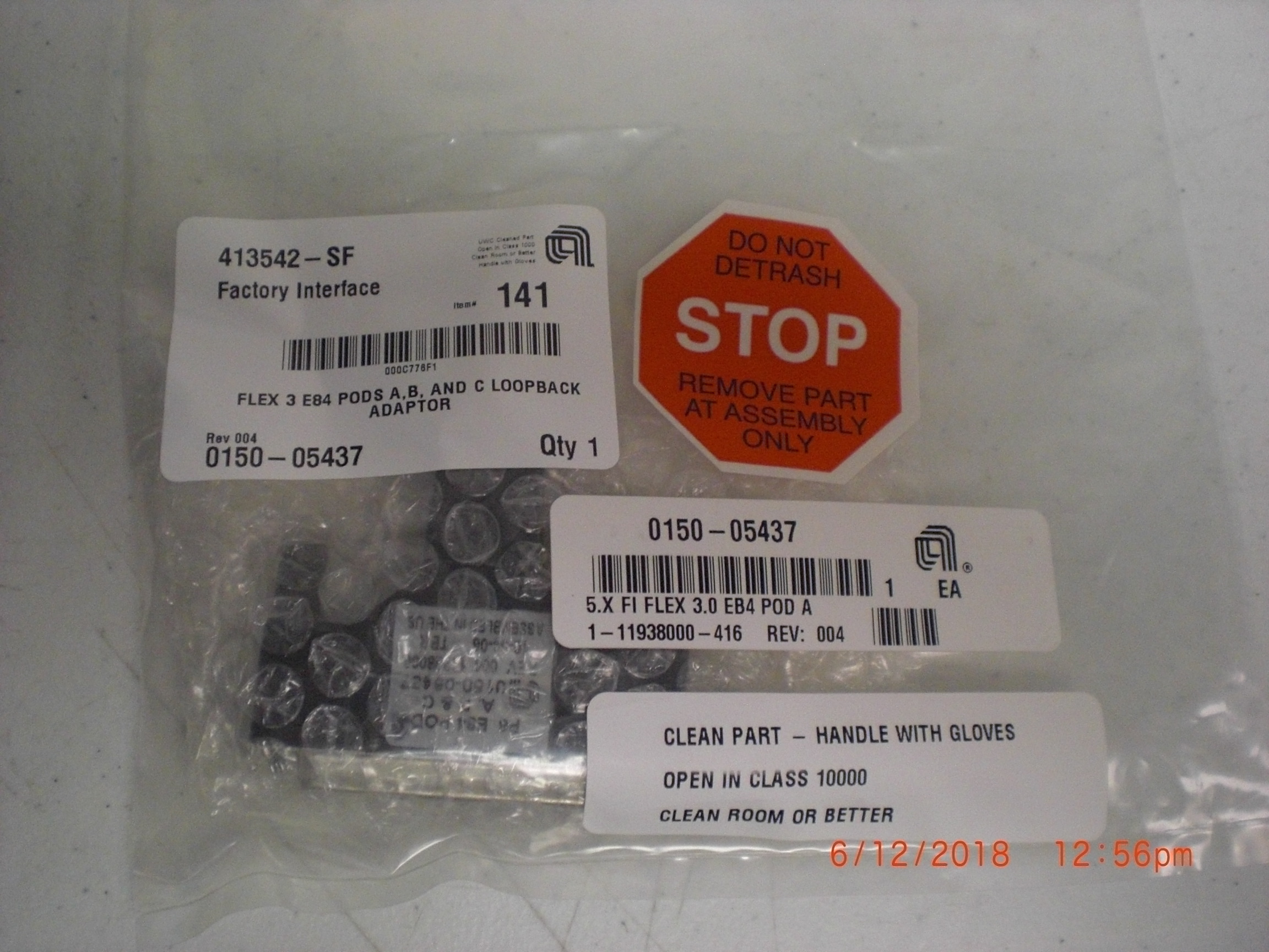 Adaptor Applied Materials (AMAT) 0150-05437 Flex 3 E84 Pods Loopback