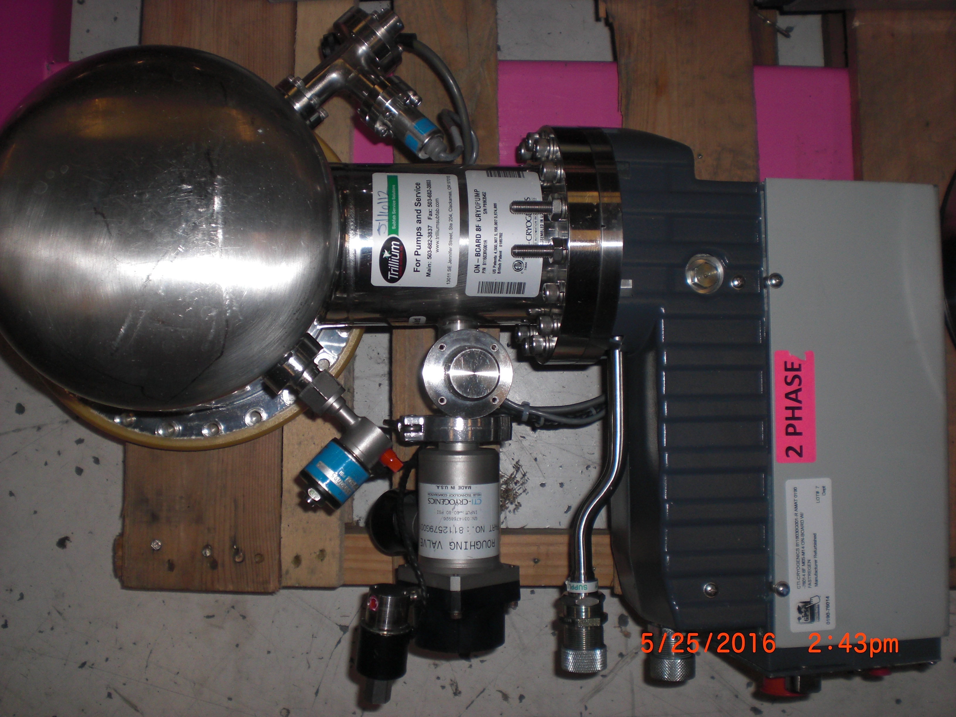 Pump CTI-CRYOGENICS 8116030G001-R AMAT 0190-76014 8F M05-M14 On-Board Refurbished