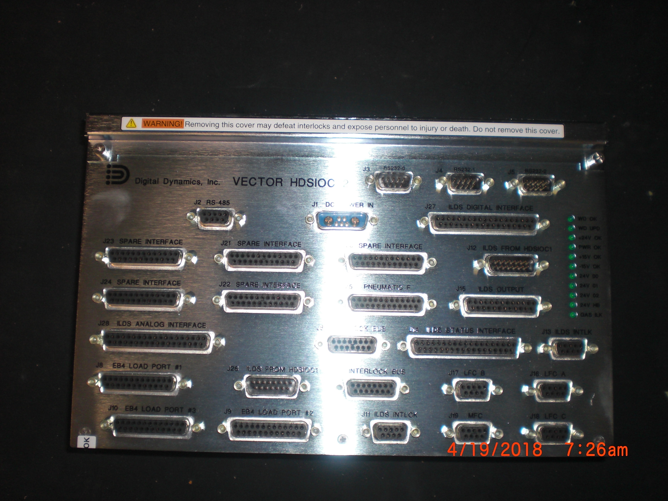 Controller Novellus  02-321648-00  DIGITAL DYNAMICS  Vector HDSIOC 2 Firmware 5.0