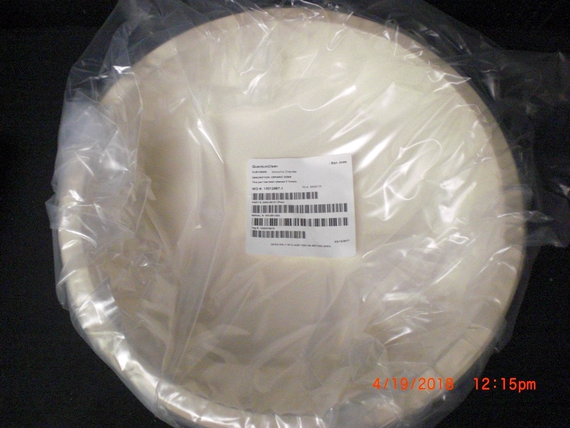 020039137 Applied Materials (AMAT) 020039137 DOME CERAMIC, DPS CHAMBER