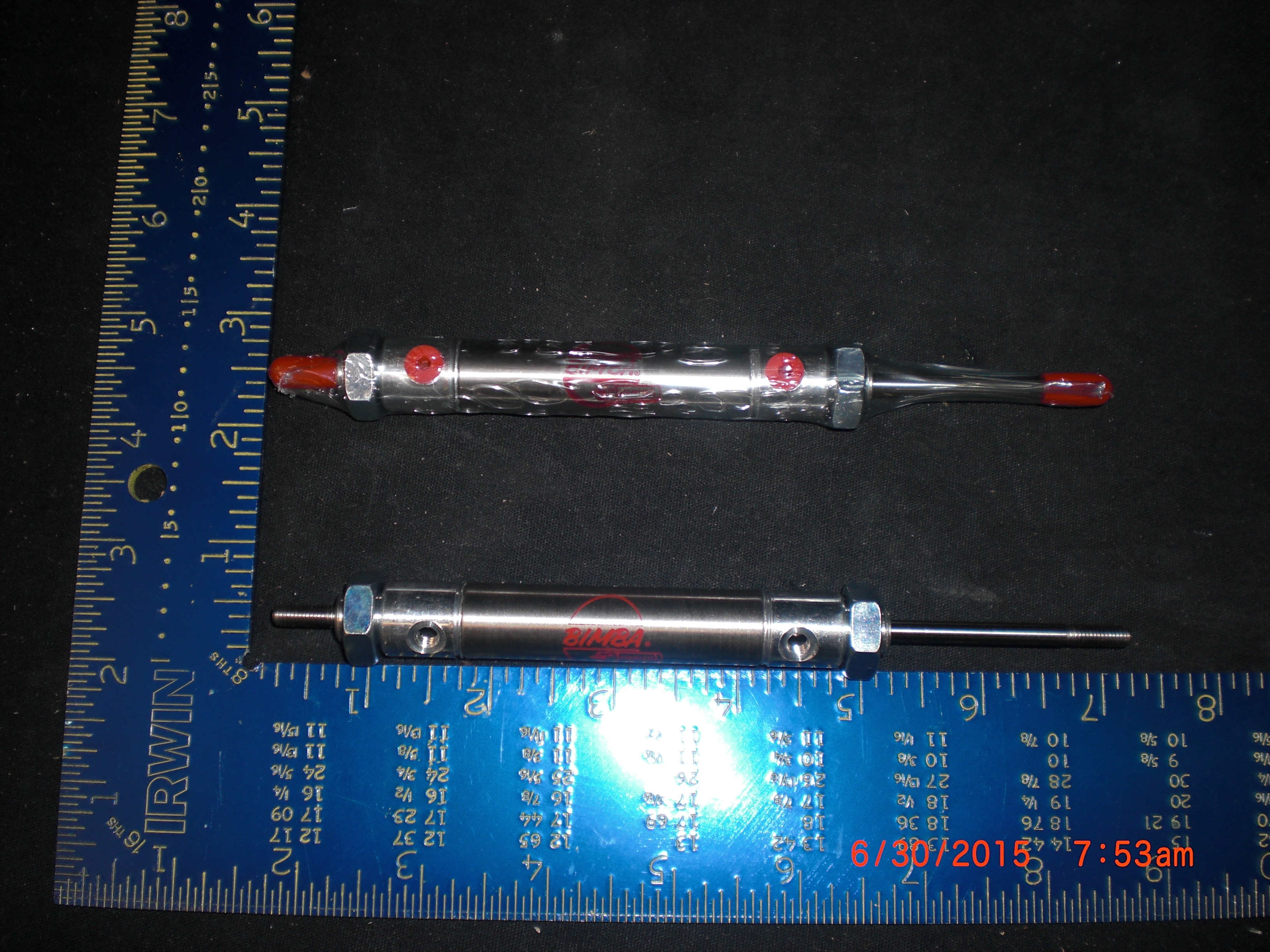 Cylinder BIMBA 021.5-DXDE pneumatic dual action dual end PKG 2